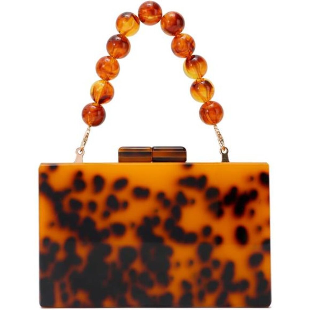Women Acrylic Clutch Purse Formal Wedding Evening Handbag Marble Party Shoulder